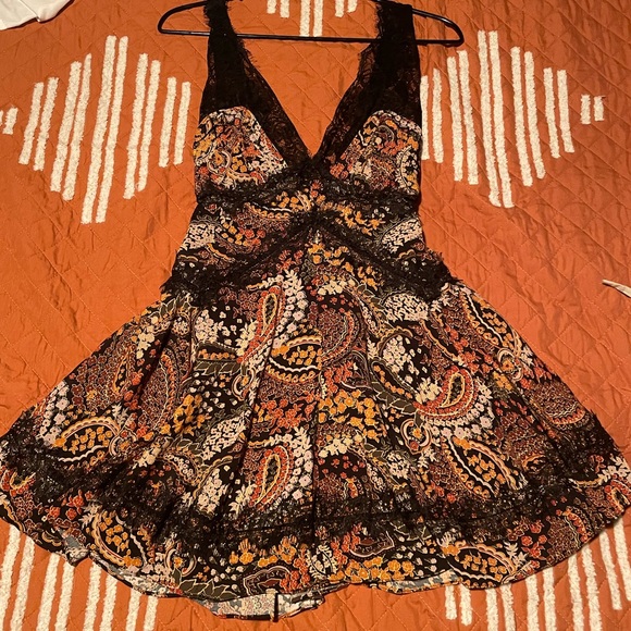 Urban Outfitters | Dresses | Tiffany Plunging Lace Trim Mini Dress Urban  Outfitters | Poshmark